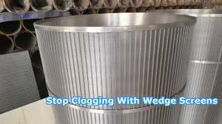 SS304 Reverse Wedge Wire Screen Tube (ชนิดตัวกรอง FITO)