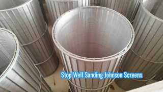 ท่อกรองลวด Johnson Vee ของ AISI 316l สำหรับน้ำเสีย