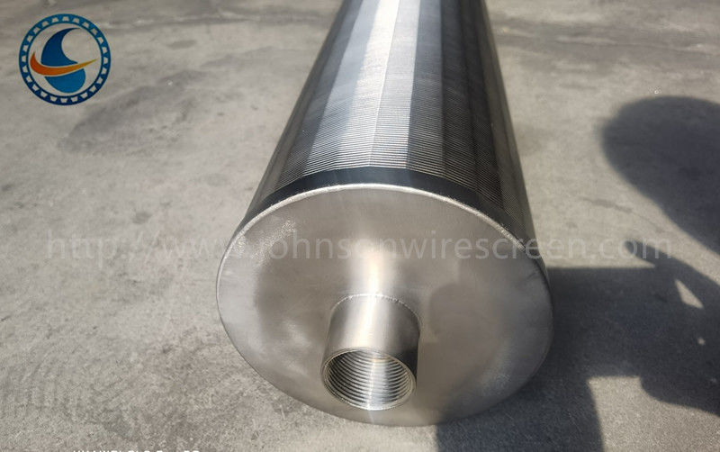 SS304 สล็อต 25μm Johnson Wedge Wire Screen Filter ถึง 80% พื้นที่เปิด