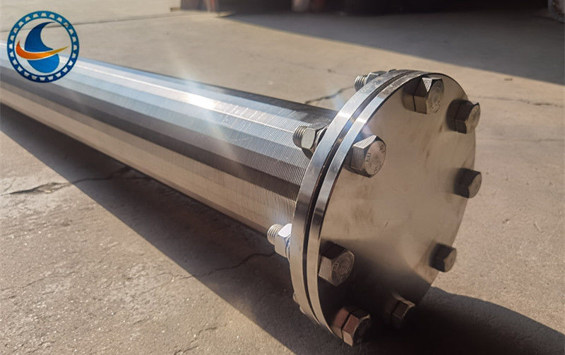 SS304 สล็อต 25μm Johnson Wedge Wire Screen Filter ถึง 80% พื้นที่เปิด