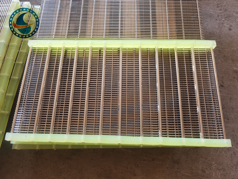 สแตนเลส 304 สล็อต 1.7 มิลลิเมตร แผ่นสกรีนสาย wedge สําหรับการกรองอาหาร