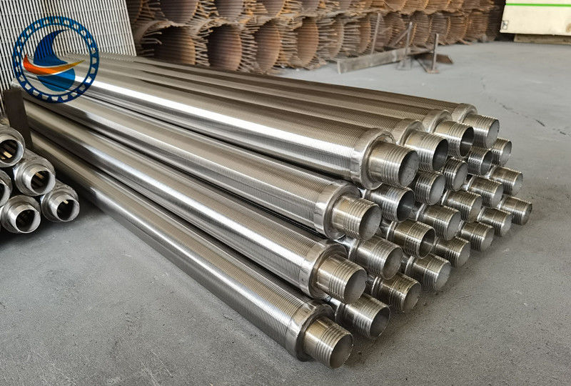 ท่อกรองตะแกรงลวดลิ่มโปรไฟล์รูปตัววี SS304