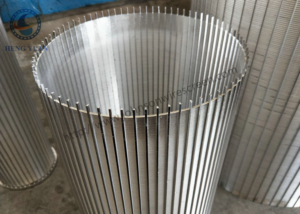 เครื่องกรองทรายโรตารีสแตนเลส 316l ดรัมกรองหน้าจอบาดแผลของจอห์นสัน