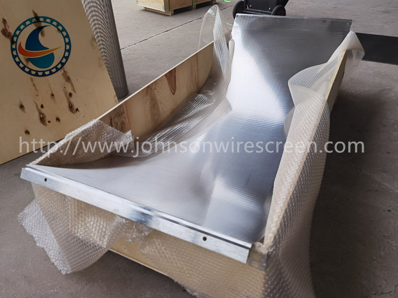 ตัวกรองตะแกรงโค้งลวดลิ่ม SS316L สำหรับบำบัดน้ำเสีย