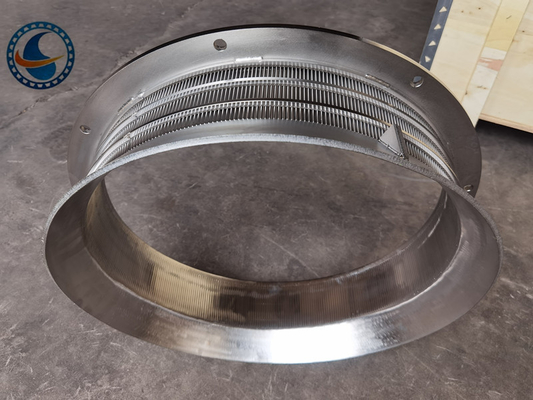 523mm Stainless Steel 304 Wedge Wire Mesh Screen สำหรับเครื่องปั่นแยกเศษโลหะ