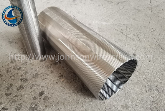 Ss Resistance Welding Wedge Wire Screen Tube สำหรับตัวกรองเรซิน