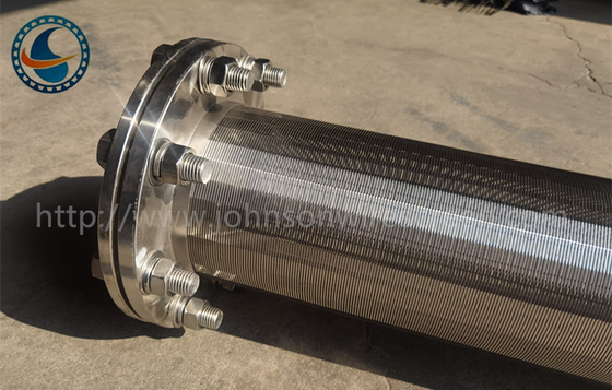 Dn 100 Wedge Wire Screen Pipe สแตนเลส 304 สำหรับการกรอง