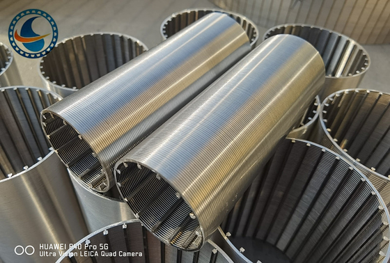 SS304 Vee Wire Filter Screen Pipe OD51mm สำหรับน้ำเสียที่ไม่อุดตัน