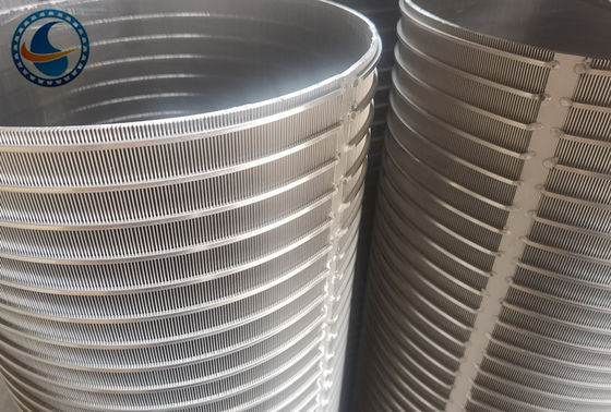 ความแข็งแรงสูง ID 200 มิลลิเมตร Vee Wire Mesh ประสบผลงานการกรองที่ดีที่สุด