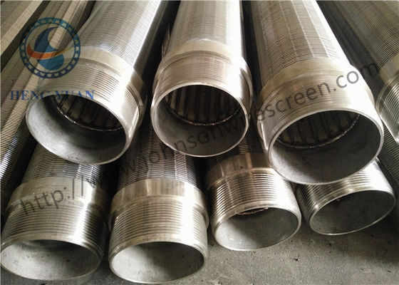 Round Johnson Vee Wire Screen Thread Couplings ประสิทธิภาพการผลิตสูง