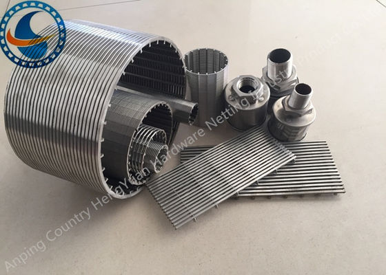 ตัวกรองลวดลิ่มหลายวัสดุ / ลวดลิ่มสแตนเลสทำความสะอาดง่าย