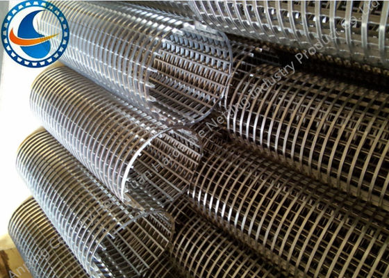 Professional 3mm Slotted Wedge Wire Mesh ความต้านทานการกัดกร่อนในพื้นที่เปิดขนาดใหญ่