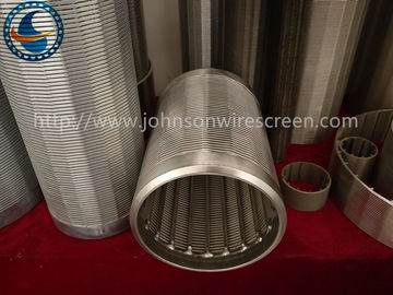 Vee Shape Johnson Stainless Steel Well Screens ประเภทการก่อสร้างต่างๆ