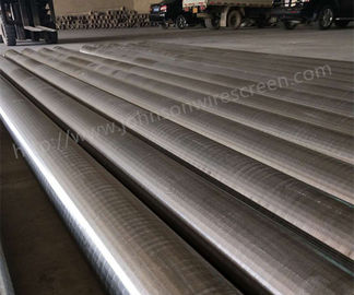 หน้าจอห่อหุ้มด้วยลวด SS 316 L / หน้าจอ Johnson Well 6000mm ยาว