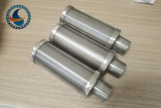 SS304 สต๊อปที่ใช้สล็อตต่อเนื่องสล็อตสกรีนไวร์ไพป์