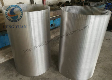 304 SS Johnson กรองน้ำบาดาลและ Wells V Shape สำหรับ Drum FIlter