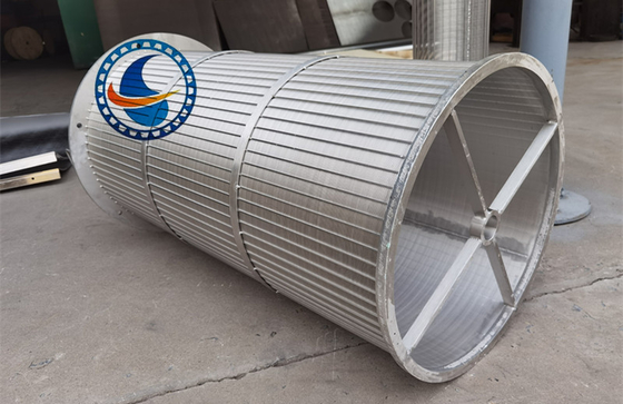 SS304 สาย wedge สกรีนหมุนกรองกลอง 750x1100mm