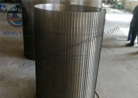 หน้าจอโรตารี่ความแม่นยำสูง Drum FIlter V Wire Wound FIlter Screen