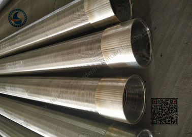 304 / 316L Vee Round Well Screen Pipe ทนทานสำหรับการขุดเจาะบ่อน้ำ