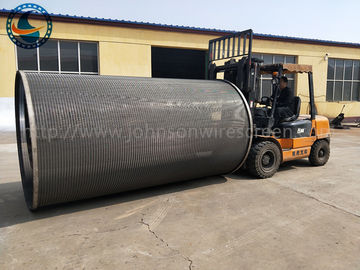 หน้าจอกลองขนาดใหญ่ Roary Drum Wedge Wire ตัวกรองหน้าจอสำหรับการกรองแบบทึบ