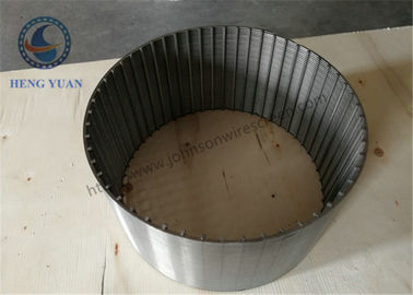 SUS 304 Wound Johnson Profile Wire Wrap Screen Tube ความยาว 5800mm