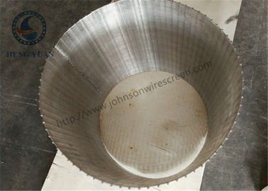 Back Flush Wedge Wire V ช่องเสียบหน้าจอบาดแผลตัวกรองหน้าจอกระบอก