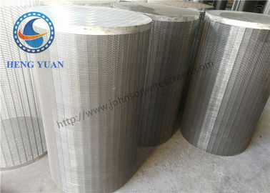 304 SS Johnson Wedge Wire หน้าจอน้ำบาดาล Wells V Shape สำหรับ Drum FILter