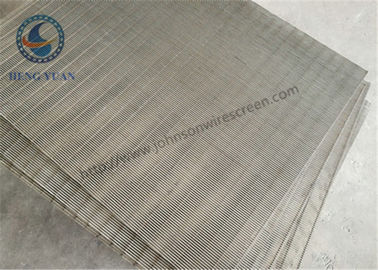 SS 205/304/316 / ลิ่มลวดตาข่ายสำหรับ FIlter Sieve Screening 0.5mm Slot Size