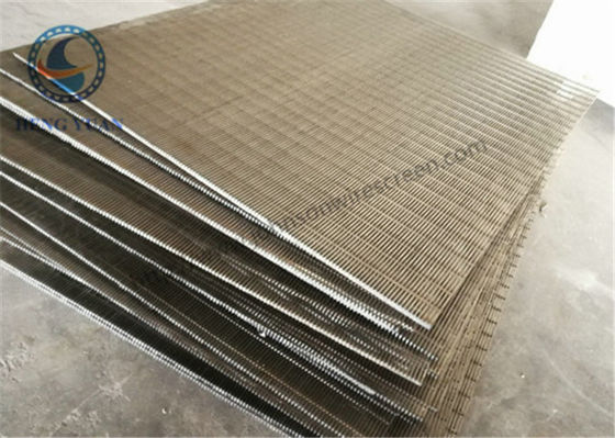 สแตนเลส 304 316 ลิ่มลวดหน้าจอ V รูปร่างสล็อตแผงหน้าจอ 1219 มม. ความยาว