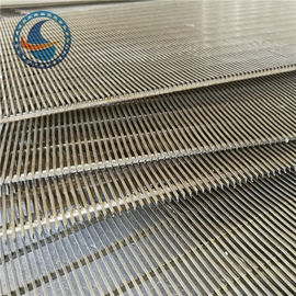 Ss 304 0.7mm Slot Wedge Wire แผงหน้าจอสำหรับการแยกของเหลวที่เป็นของแข็ง