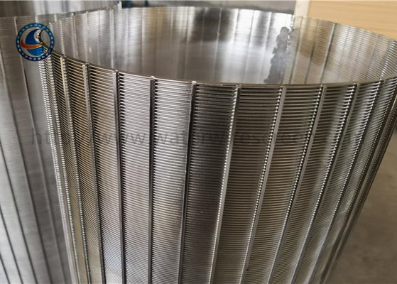 จอห์นสัน 0.5 มม. สล็อต Vee Wire Screen Drum สแตนเลส 316l