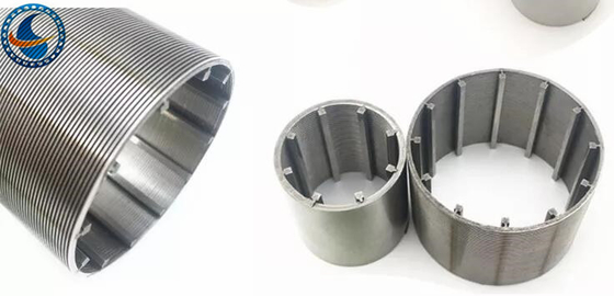 Ss 316l Johnson Vee Wire หน้าจอสล็อต 20um Profile Wedge Filter