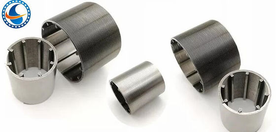 หน้าจอโปรไฟล์ตาข่ายลวดลิ่มแบบต่อเนื่องของจอห์นสันสแตนเลส 63 มม. Dia