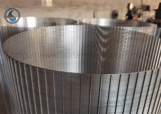 สแตนเลส 321 บาดแผลสล็อต Johnson Vee Wire Screen Cylinder สำหรับกรอง