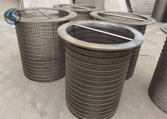 321 Stainless Steel Johnson V Wire Screen Welding Cylinder สำหรับตัวกรอง